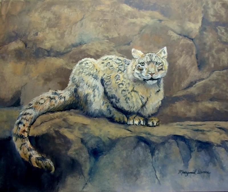 Snow Leopard by artist Maryneil Dance